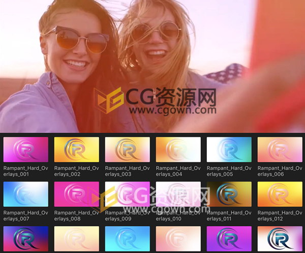 FCPX插件 40组强烈炫光闪烁光效特效 Final Cut Pro X插件