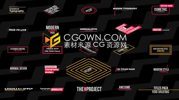 FCPX插件30组创意文字标题排版字幕动画预设Final Cut Pro X
