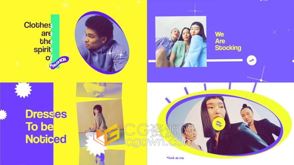 FCPX插件Motion模板-创意时尚开场白动态视频片头制作