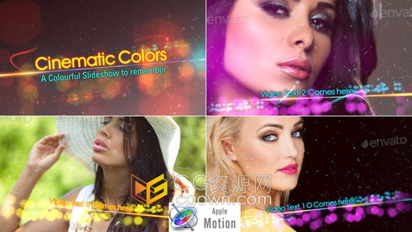 FCPX插件Motion模板-闪烁粒子线条字幕动画介绍宣传视频