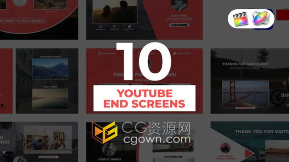 FCPX插件-10组终端屏幕介绍更多视频包装设计动画模板