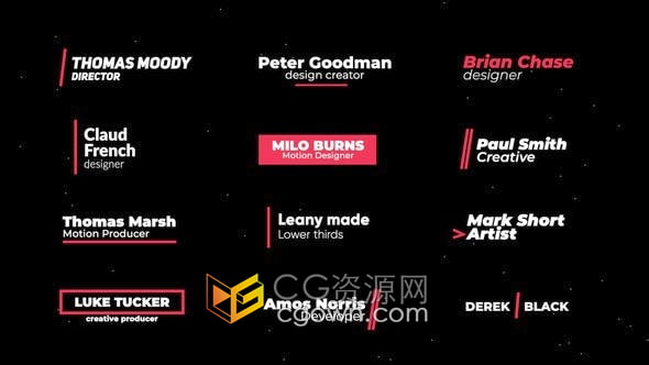 FCPX插件-12组现代视频字幕条文字标题动画模板设计