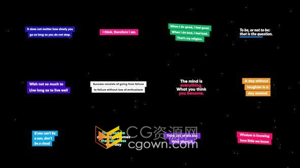 FCPX插件-12组社交媒体对话多行文字动画预设Social Titles