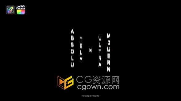 Glitch Titles FCPX插件12组故障标题动态文字动画视频字幕