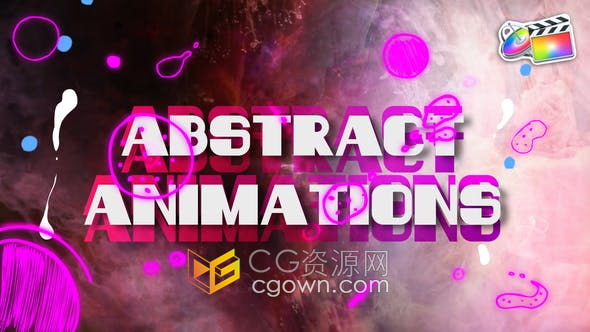 FCPX插件-30组手绘动画抽象线条涂鸦图形动画添加到抖音视频中