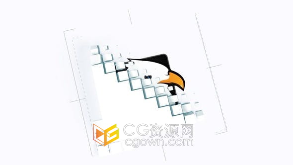 FCPX插件-3D方块立方体创意动画现代宣传视频片头模板