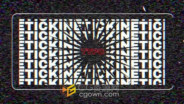 FCPX插件-多彩溶解元素快速故障口号标语标题排版视频片头