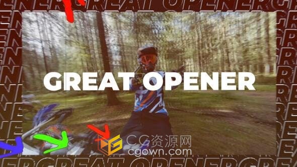 FCPX片头模板插件社交媒体开场白活动宣传片视频广告短片