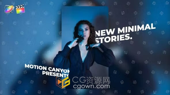 4K分辨率9组作品集运动旅行时尚美食休闲照片短视频FCPX插件