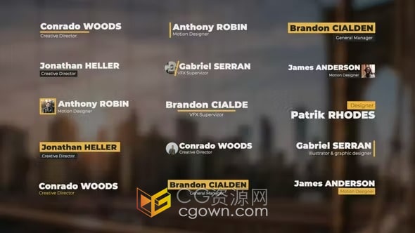 15 Simple Lower Thirds 4K文字标题视频字幕条FCPX插件