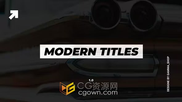 Modern Titles Lower Thirds 现代标题视频字幕9种效果FCPX插件
