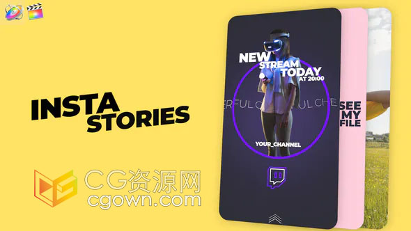 7组短小视频制作模板FCPX插件免费下载