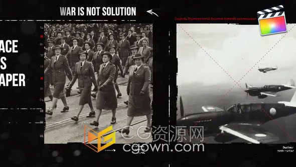Vintage Documentary FCPX插件复古视频相册纪录片主题模板