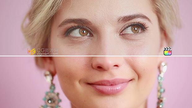 中英文版FCPX插件磨皮美颜光滑皮肤Skin Smoother 2