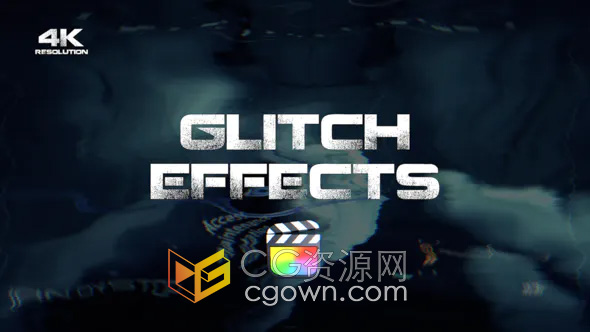 Glitch Effects FCPX插件30个毛刺故障特效画面效果