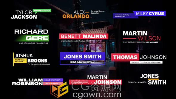 Modern Lower Thirds FCPX插件12组现代视频字幕条标题动画