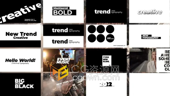 Titles 2.0 FCPX插件16组文字标题视频字幕免费下载