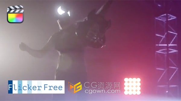 中文版FCPX插件Flicker Free v2.1.5视频延时闪屏去闪烁