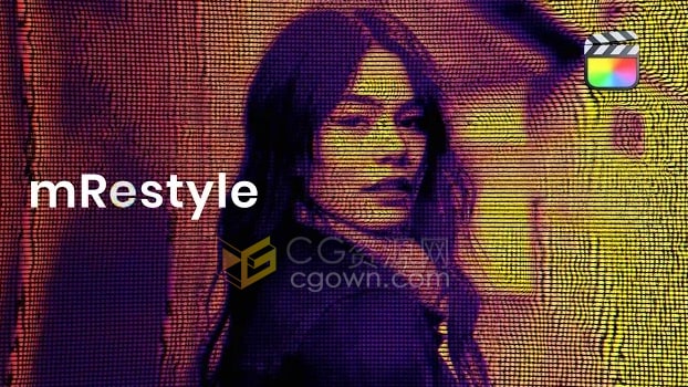 mRestyle FCPX插件50种叠加效果录像带梦幻般毛刺复古
