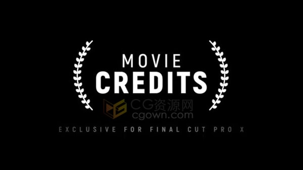 Movie Credits FCPX插件电影电视剧片尾演员表字幕动画22种预设