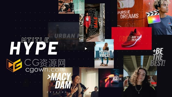 mTitle Hype FCPX插件62组创意文字排版动画标题预设
