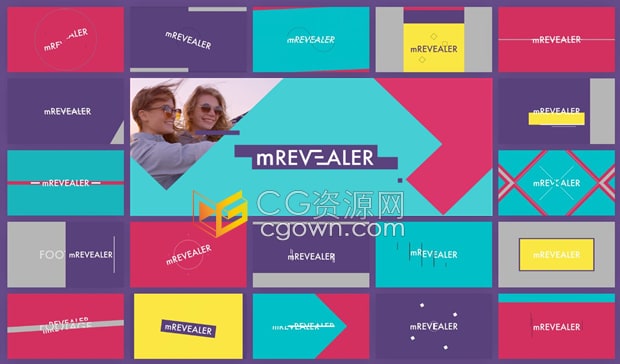mRevealer FCPX插件50款炫酷图形动画传达文字排版展示