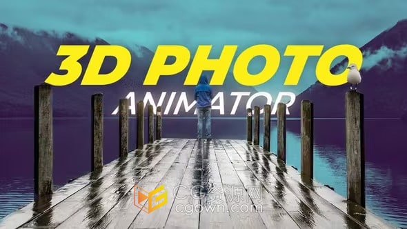 3D Photo Animation FCPX插件照片制作三维动画效果