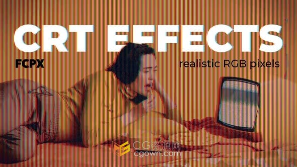 FCPX插件旧电视屏幕复古故障画面特效CRT TV Effects