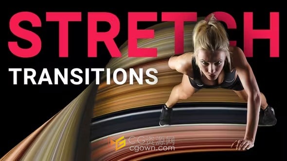 FCPX插件10组拉伸扭曲转场过渡Stretch Transitions