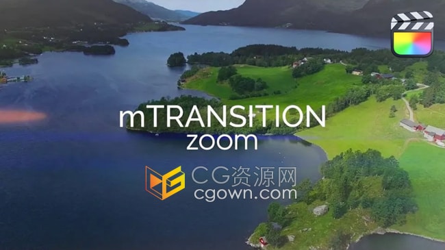 FCPX插件mTransition Zoom支持苹果M芯片50种动感模糊冲击缩放转场