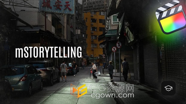 电影叙事故事片介绍视频文字标题转场预设FCPX插件mStorytelling