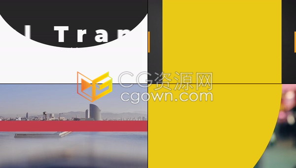 FCPX插件Transitions视频转场预设80种简单状图图形动画效果