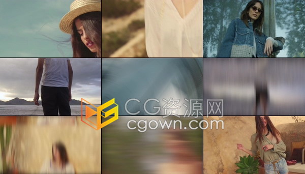 Transitions FCXP插件14种缩放旋转模糊移动动画视频转场预设