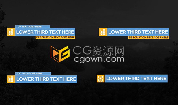 63组文字标题LOGO字幕条16图形元素动画22种转场效果FCPX插件下载