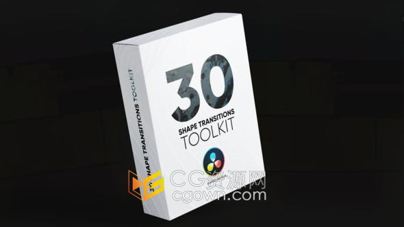 Resolve模板30 Shape Transitions图形动画视频转场效果制作达芬奇模板