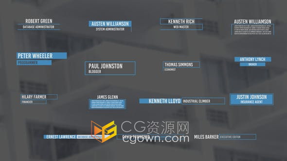 Resolve模板-Corporate Titles 15组视频字幕条设计文字标题动画