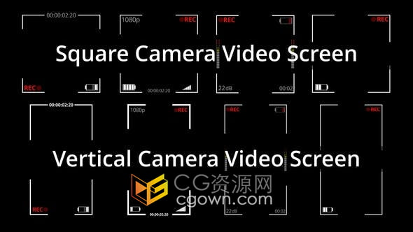 Resolve模板-手机方形和垂直视频录制模式屏幕图形动画效果