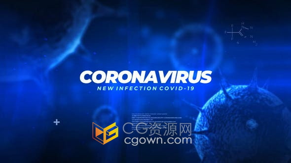 Resolve模板-突发医学新闻简短介绍视频片头动画制作