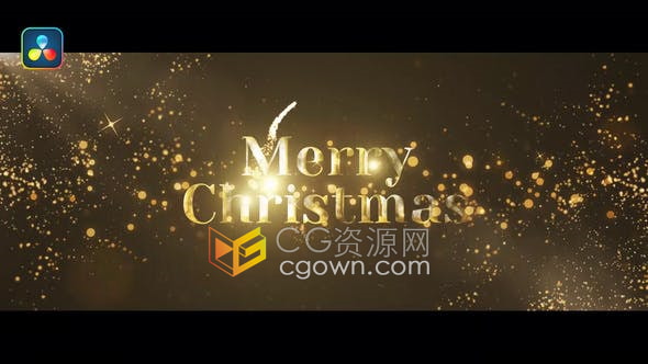 达芬奇模板-多种分辨率精美烟花粒子元素贺词文本制作新年问候节日祝福卡片