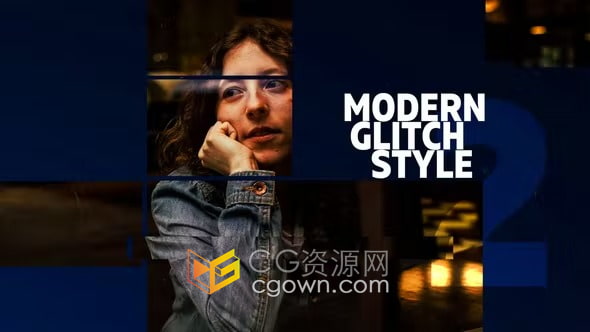 达芬奇模板-Urban Glitch Intro都市时尚生活vlog故障宣传短片