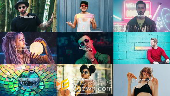 潮流商品经典活动炫酷时尚标题动画达芬奇模板