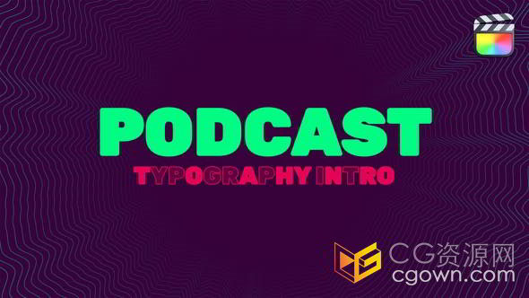 动感时尚潮流现代标题动画开场片头Motion模板