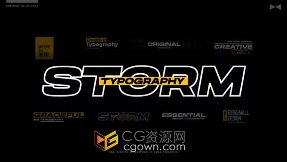 DR模板-现代企业快速介绍公司片名商业营销视频字幕粗体标题