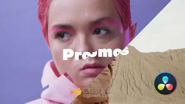 DR达芬奇模板-动感开场商业广告产品发布活动视频片头