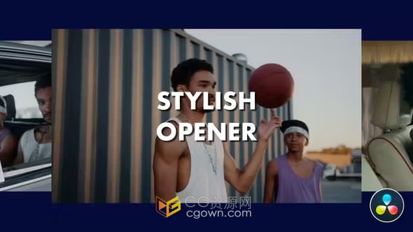 时尚vlog商业广告品牌宣传片头-DR达芬奇模板