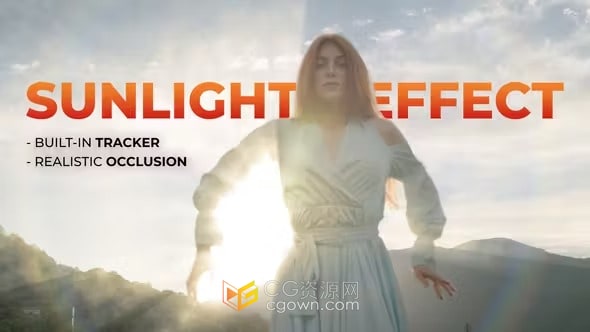 DR达芬奇模板-逼真的太阳光线效果漏光光效镜头光晕