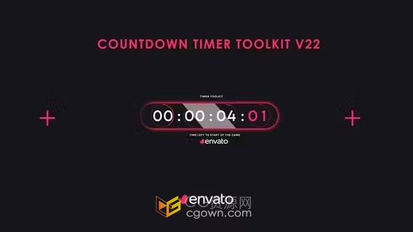 6个倒数计时器工具包-免费DR达芬奇模板