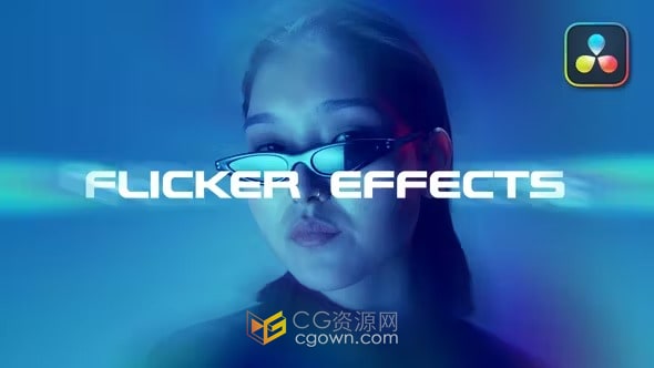 12+时尚和现代闪烁效果叠加-免费DaVinci Resolve 模板