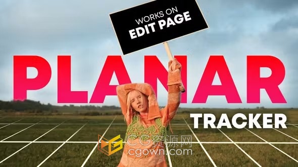 达芬奇DR模板视角跟踪工具包替换画面合成Perspective Tracking Toolkit