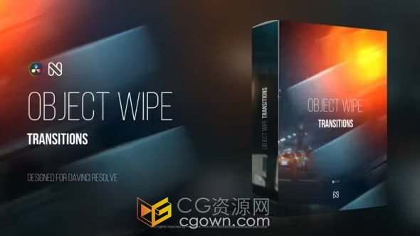 前置对象物体擦除过渡视频转场特效动画-DR达芬奇模板